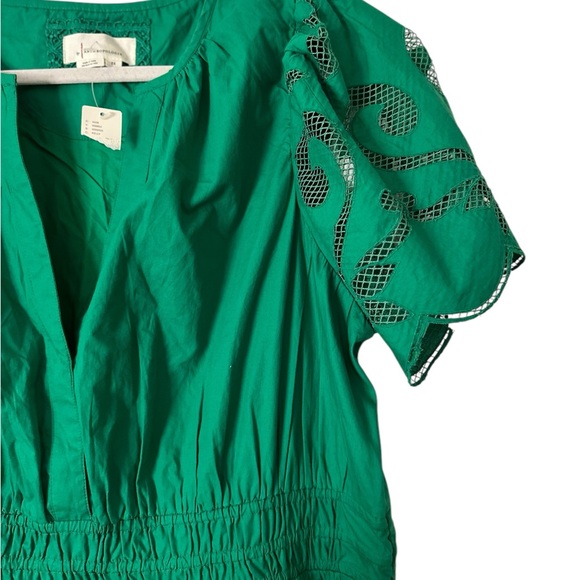 Anthropologie Cutwork Edition Somerset Maxi Dress Women's Green Party NWTsize 2X - Picture 7 of 8
